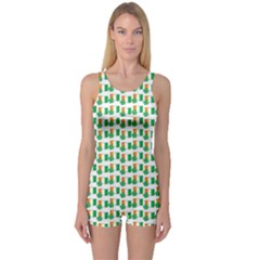 St-patricks Day Background Ireland One Piece Boyleg Swimsuit