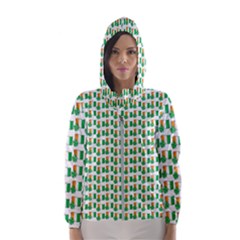 St-patricks Day Background Ireland Women s Hooded Windbreaker by HermanTelo