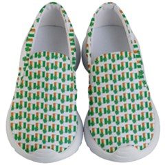 St-patricks Day Background Ireland Kids  Lightweight Slip Ons by HermanTelo