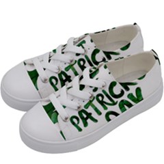 St Patrick s Day Kids  Low Top Canvas Sneakers by HermanTelo