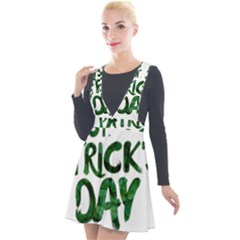 St Patrick s Day Plunge Pinafore Velour Dress