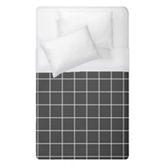 Simple gray plaid Duvet Cover (Single Size)
