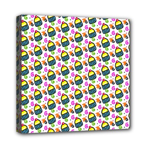 Sweet Dessert Food Cake Pattern Mini Canvas 8  X 8  (stretched) by HermanTelo