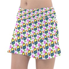 Sweet Dessert Food Cake Pattern Tennis Skirt