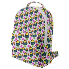 Sweet Dessert Food Cake Pattern Flap Pocket Backpack (small)