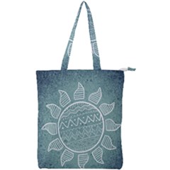 Sun Abstract Summer Double Zip Up Tote Bag