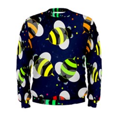 Textured Bee Men s Sweatshirt by HermanTelo