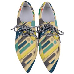 Vintage Desktop Color Pointed Oxford Shoes