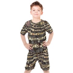 Vintage Style Kids  Tee And Shorts Set by HermanTelo