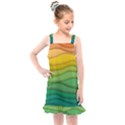 Waves Texture Kids  Overall Dress View1
