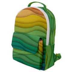 Waves Texture Flap Pocket Backpack (small)