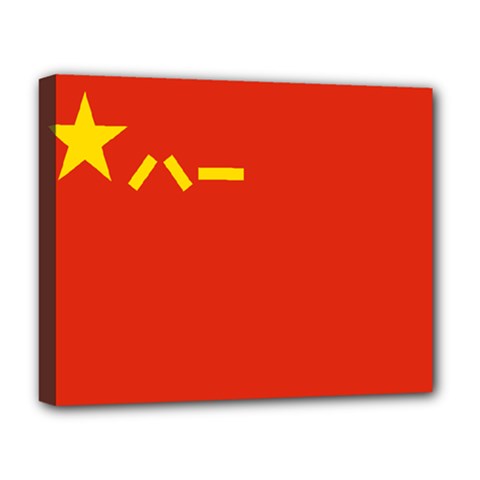 Flag Of People s Liberation Army Deluxe Canvas 20  X 16  (stretched) by abbeyz71