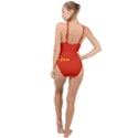 Flag of People s Liberation Army High Neck One Piece Swimsuit View2