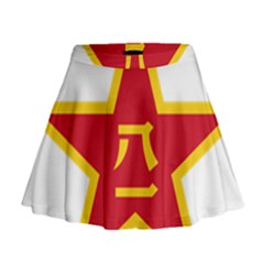 Emblem Of People s Liberation Army  Mini Flare Skirt by abbeyz71