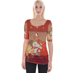 Autumn Pass Wide Neckline Tee