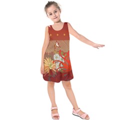 Autumn Pass Kids  Sleeveless Dress by WensdaiAmbrose