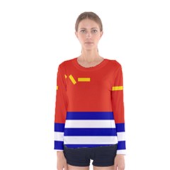 Naval Ensign of People s Liberation Army Women s Long Sleeve Tee