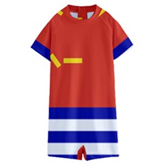 Naval Ensign Of People s Liberation Army Kids  Boyleg Half Suit Swimwear by abbeyz71