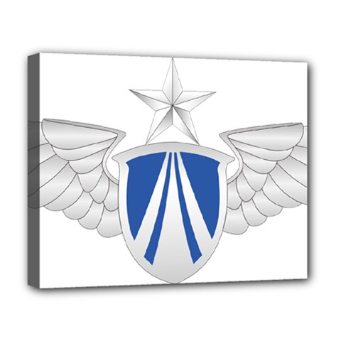 Emblem Of People s Liberation Army Air Force Deluxe Canvas 20  X 16  (stretched) by abbeyz71