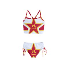 Roundel Of People s Liberation Army Air Force Girls  Tankini Swimsuit