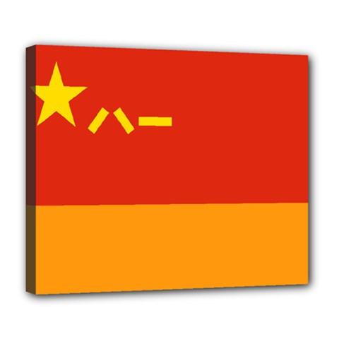 Flag Of People s Liberation Army Rocket Force Deluxe Canvas 24  X 20  (stretched) by abbeyz71