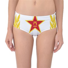 Badge of People s Liberation Army Rocket Force Mid-Waist Bikini Bottoms