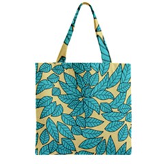 Leaves Dried Zipper Grocery Tote Bag