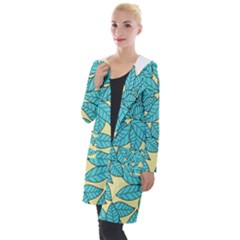 Leaves Dried Hooded Pocket Cardigan by Mariart