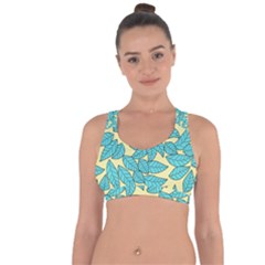 Leaves Dried Cross String Back Sports Bra