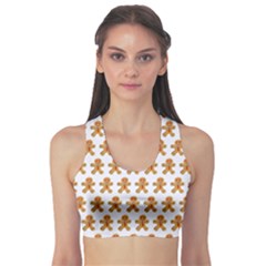 Gingerbread Men Sports Bra by Mariart