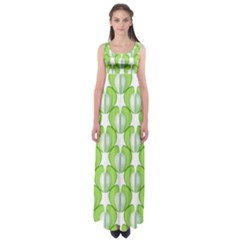 Herb Ongoing Pattern Plant Nature Empire Waist Maxi Dress