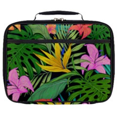 Tropical Greens Leaves Full Print Lunch Bag