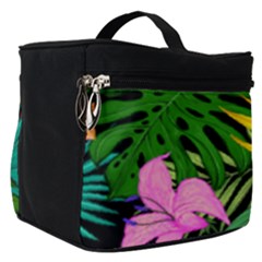 Tropical Greens Leaves Make Up Travel Bag (small)