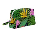 Tropical Greens Leaves Wristlet Pouch Bag (Medium) View1