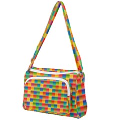 Background Colorful Abstract Front Pocket Crossbody Bag by Bajindul