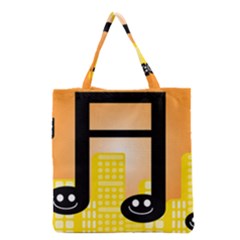 Abstract Anthropomorphic Art Grocery Tote Bag by Bajindul