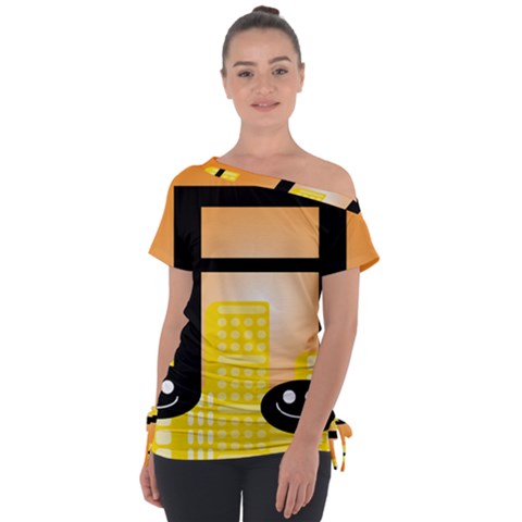 Abstract Anthropomorphic Art Tie-up Tee by Bajindul