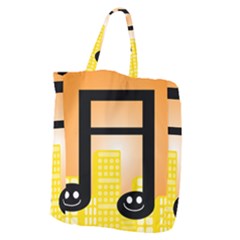 Abstract Anthropomorphic Art Giant Grocery Tote by Bajindul