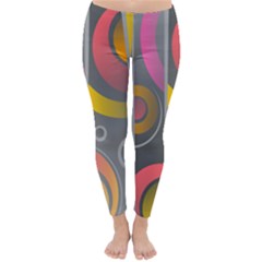 Abstract Colorful Background Grey Classic Winter Leggings by Bajindul