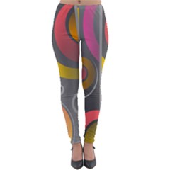Abstract Colorful Background Grey Lightweight Velour Leggings by Bajindul