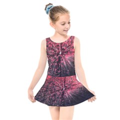 Abstract Background Wallpaper Kids  Skater Dress Swimsuit by Bajindul