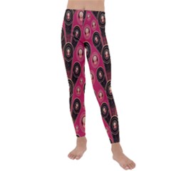 Background Abstract Pattern Kids  Lightweight Velour Leggings by Bajindul