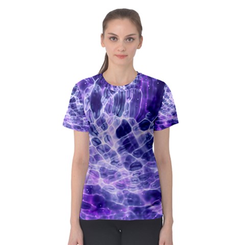 Abstract Space Women s Sport Mesh Tee by Bajindul