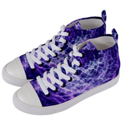 Abstract Space Women s Mid-top Canvas Sneakers by Bajindul