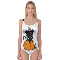 Halloween Cute Cat Camisole Leotard  by Bajindul