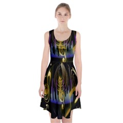 Background Level Clef Note Music Racerback Midi Dress by Bajindul