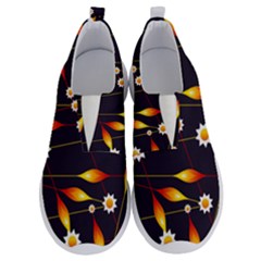 Flower Buds Floral Background No Lace Lightweight Shoes by Bajindul