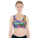 Pond Abstract  Sports Bra With Pocket View1