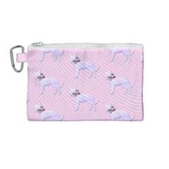 Dogs Pets Animation Animal Cute Canvas Cosmetic Bag (medium) by Bajindul