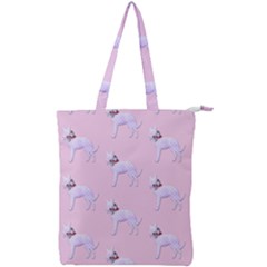 Dogs Pets Animation Animal Cute Double Zip Up Tote Bag by Bajindul